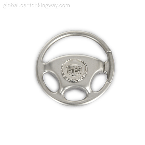 Metal Keychain Car Steering Wheel Zinc Alloy Metal Keychain Factory